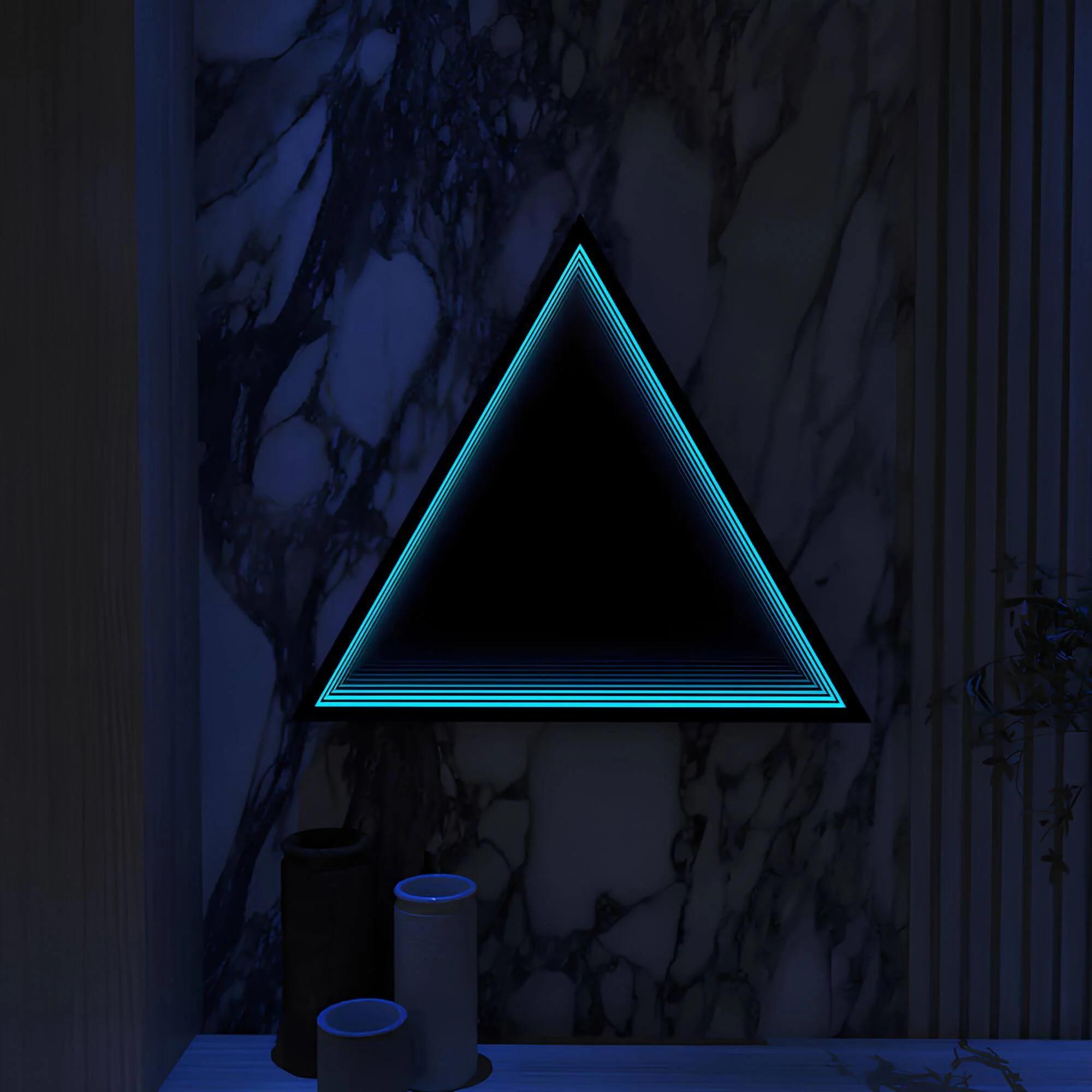 3D-Triangle-Infinity-Spiegel-Licht-Wandleuchte-LED-RGB-Musiksteuerung-xlumina11 3d Triangle Infinity Spiegel Licht Wandleuchte Led Rgb Musiksteuerung Xlumina11