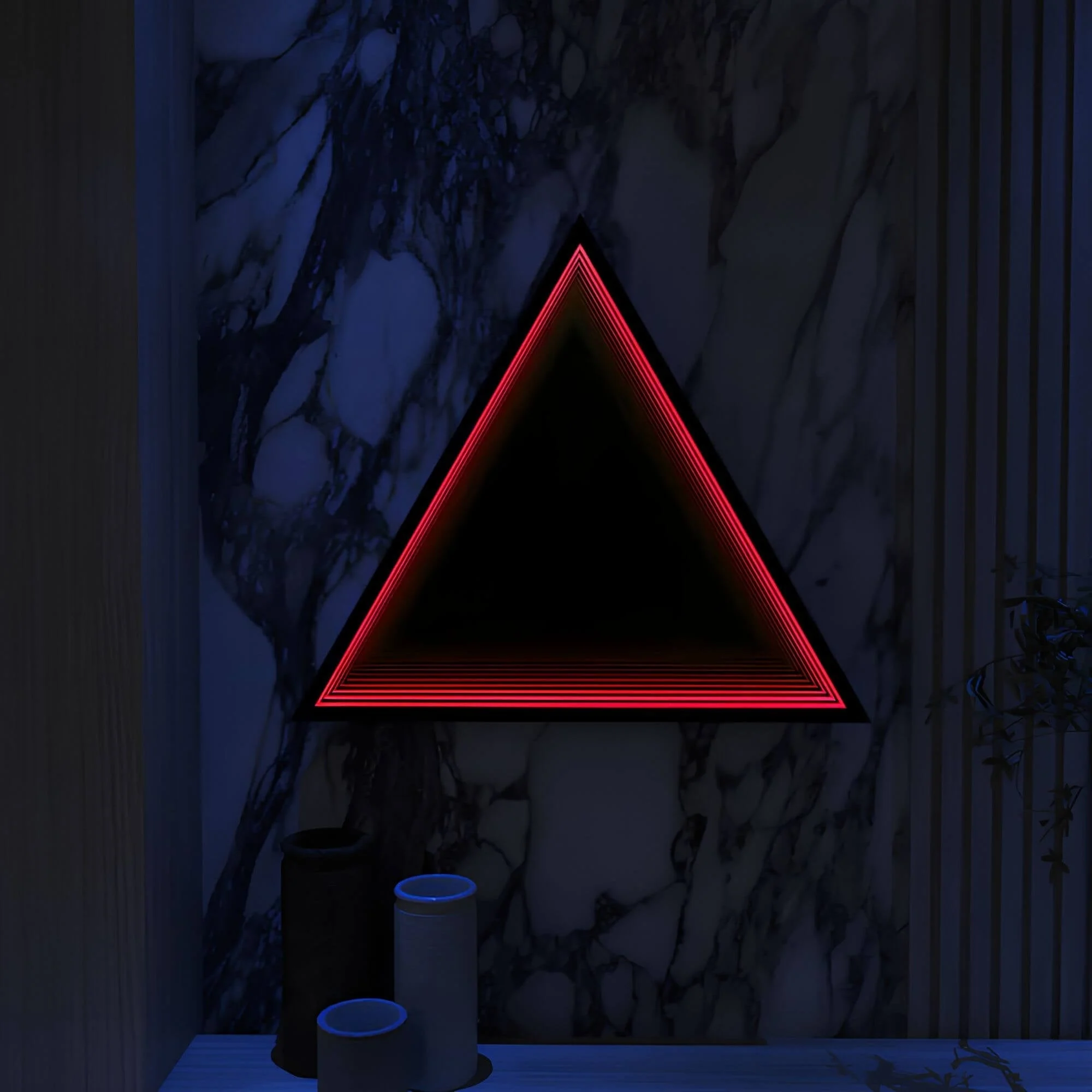 3D-Triangle-Infinity-Spiegel-Licht-Wandleuchte-LED-RGB-Musiksteuerung-xlumina12 3d Triangle Infinity Spiegel Licht Wandleuchte Led Rgb Musiksteuerung Xlumina12