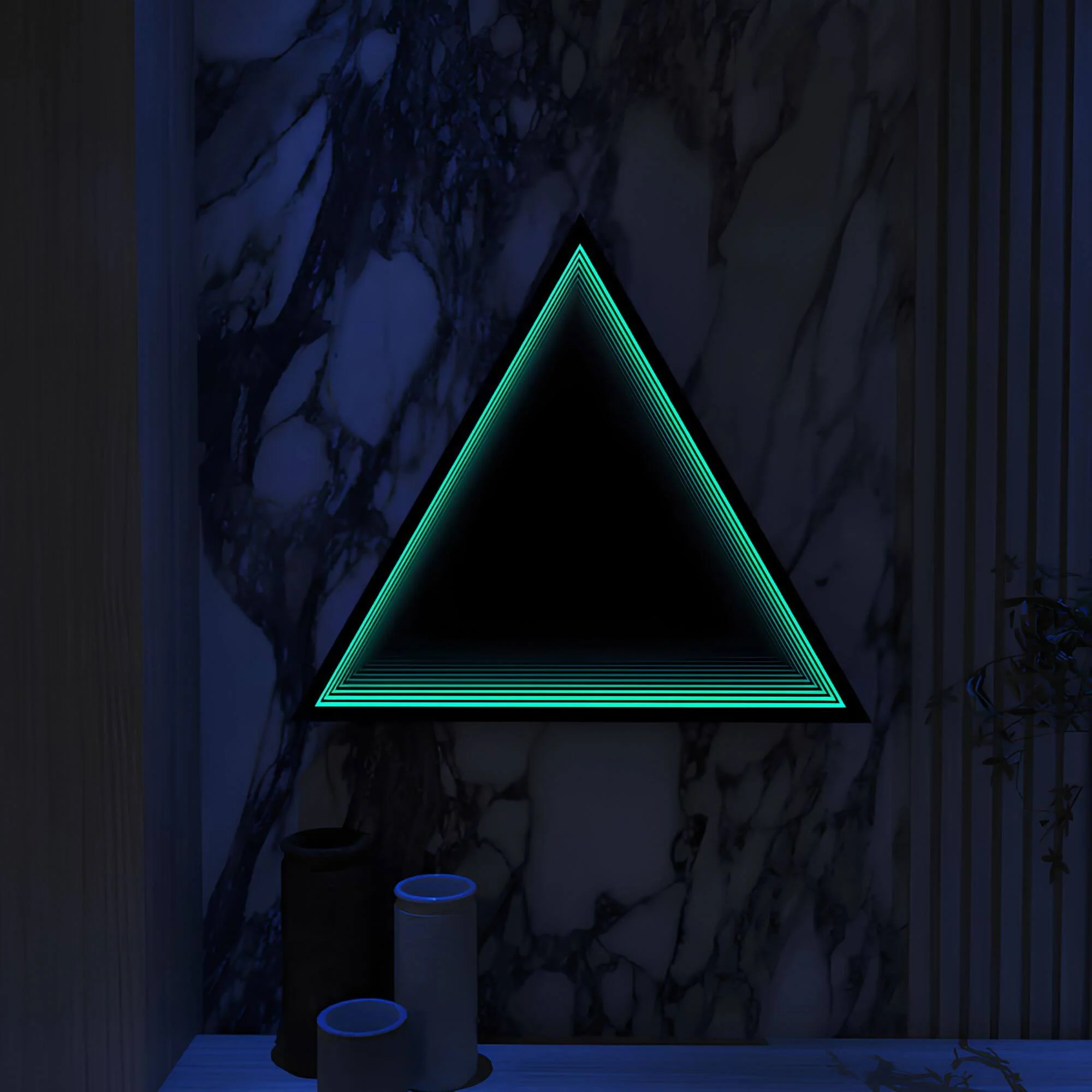 3D-Triangle-Infinity-Spiegel-Licht-Wandleuchte-LED-RGB-Musiksteuerung-xlumina14 3d Triangle Infinity Spiegel Licht Wandleuchte Led Rgb Musiksteuerung Xlumina14