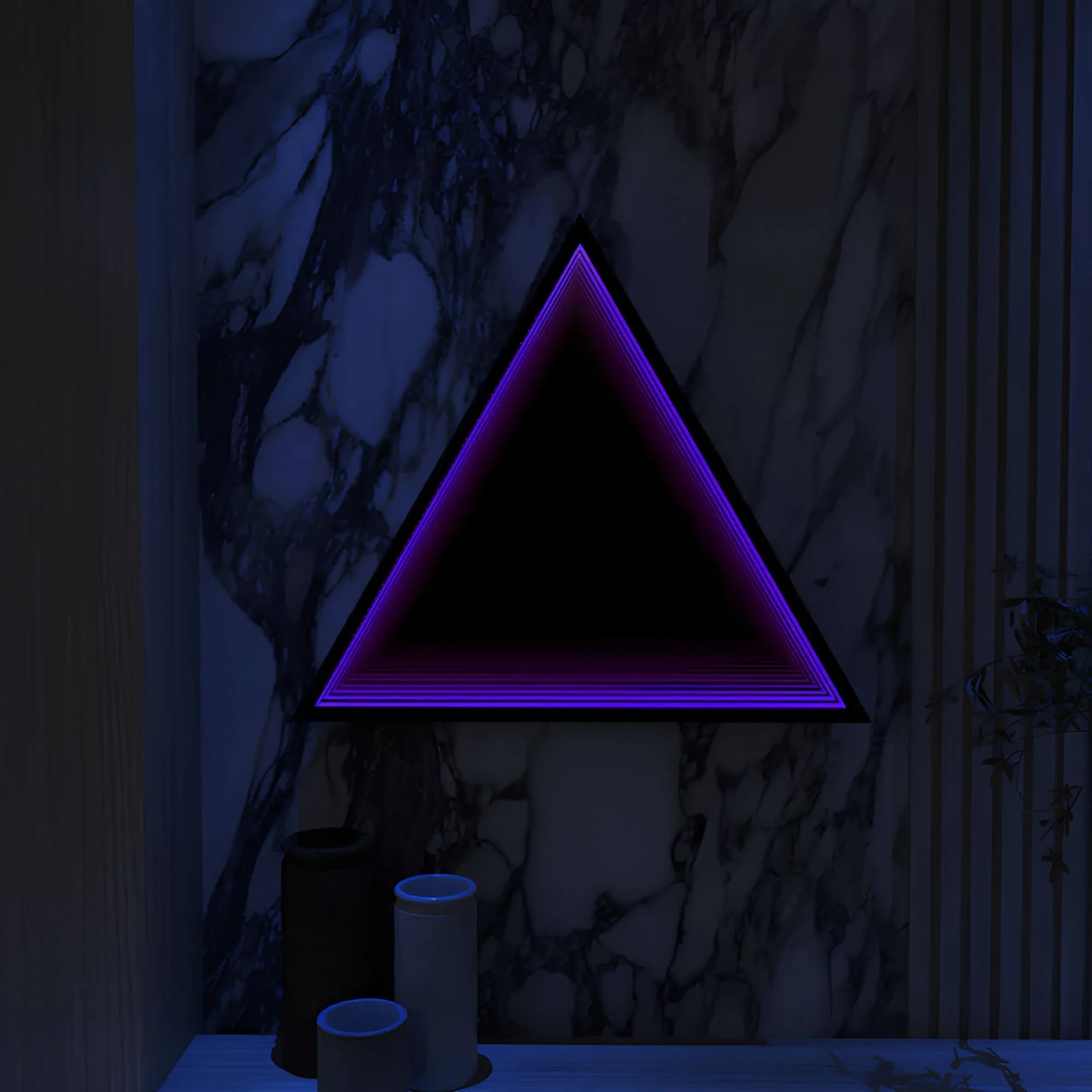 3D-Triangle-Infinity-Spiegel-Licht-Wandleuchte-LED-RGB-Musiksteuerung-xlumina16 3d Triangle Infinity Spiegel Licht Wandleuchte Led Rgb Musiksteuerung Xlumina16