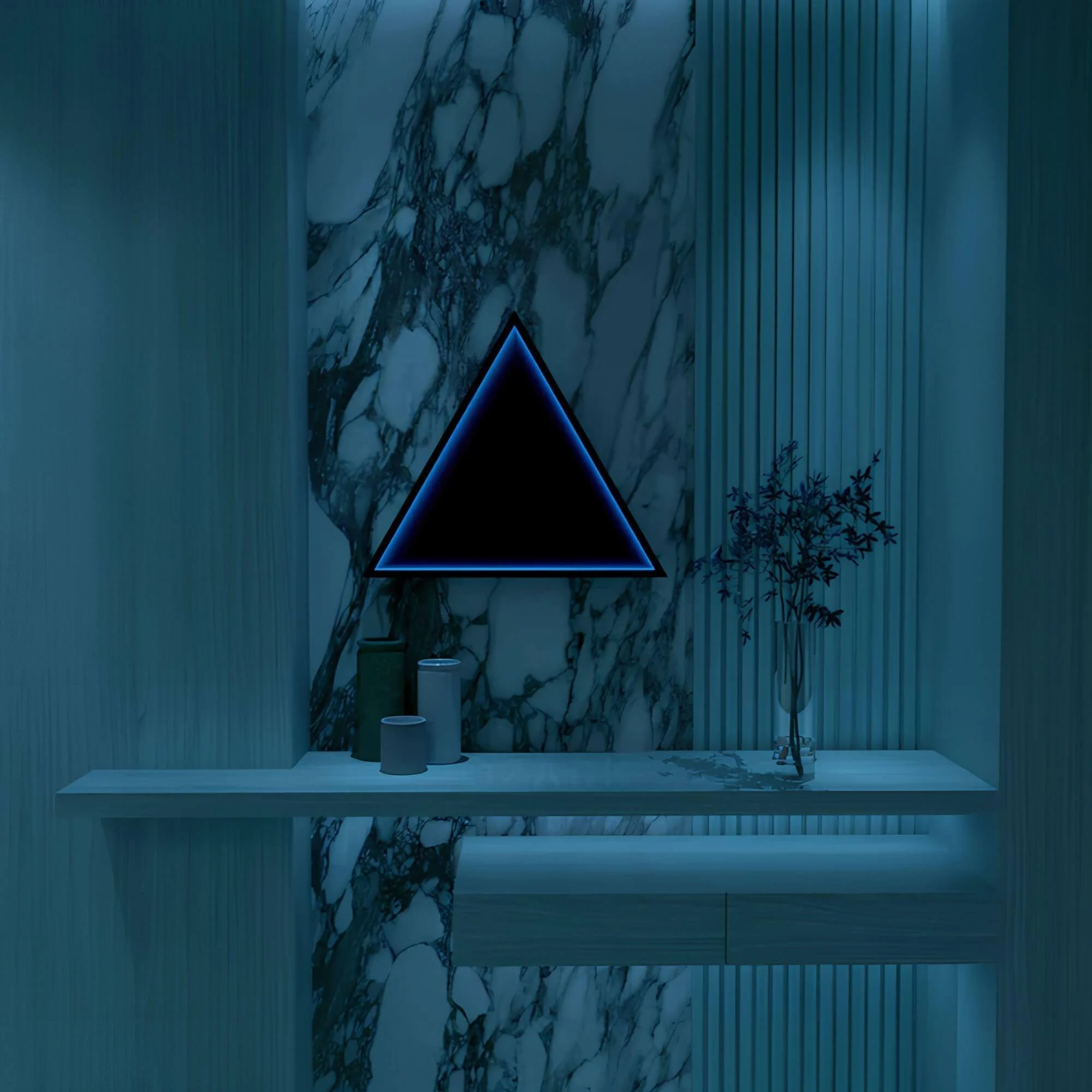 3D-Triangle-Infinity-Spiegel-Licht-Wandleuchte-LED-RGB-Musiksteuerung-xlumina40 3d Triangle Infinity Spiegel Licht Wandleuchte Led Rgb Musiksteuerung Xlumina40