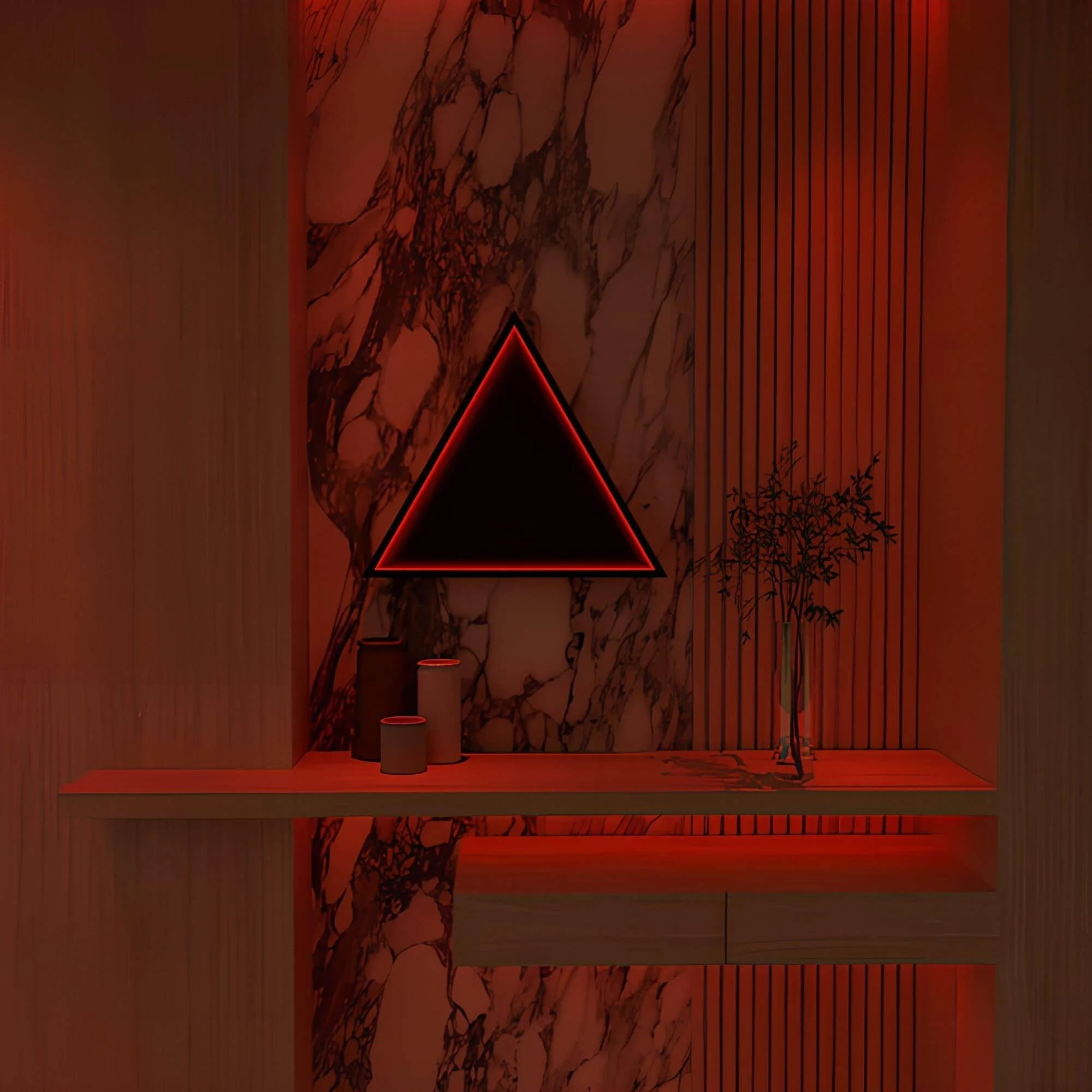 3D-Triangle-Infinity-Spiegel-Licht-Wandleuchte-LED-RGB-Musiksteuerung-xlumina42 3d Triangle Infinity Spiegel Licht Wandleuchte Led Rgb Musiksteuerung Xlumina42