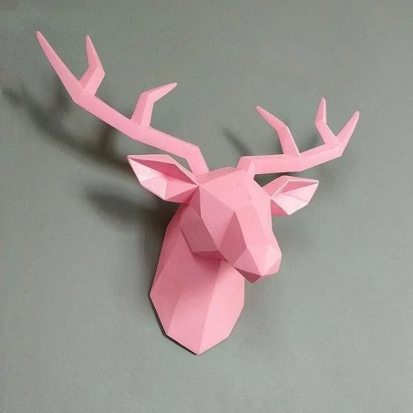 3D_Abstract_Small_Deer_Head_Sculpture_-_-4116329 3D Abstract Small Deer Head Sculpture -