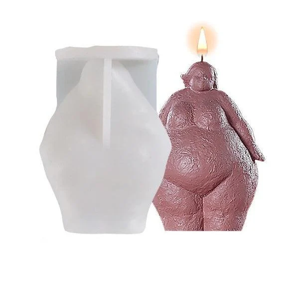 3D Body Shape Silicone Candle Mold -