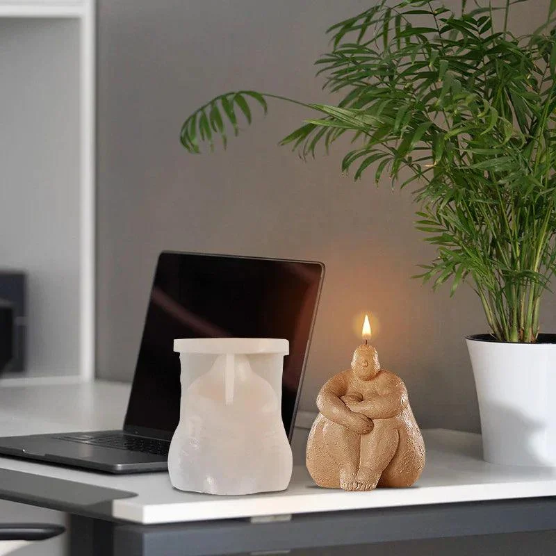3D Body Shape Silicone Candle Mold -