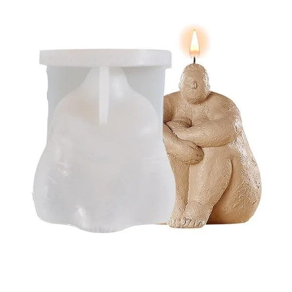 3D Body Shape Silicone Candle Mold -