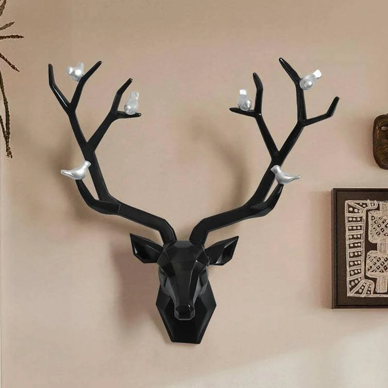 3D_Deer_Head_Bird_Statue_-_Nature-Inspired_Wall_Decor_-_-4116538 3D Deer Head & Bird Statue - Nature-Inspired Wall Decor -