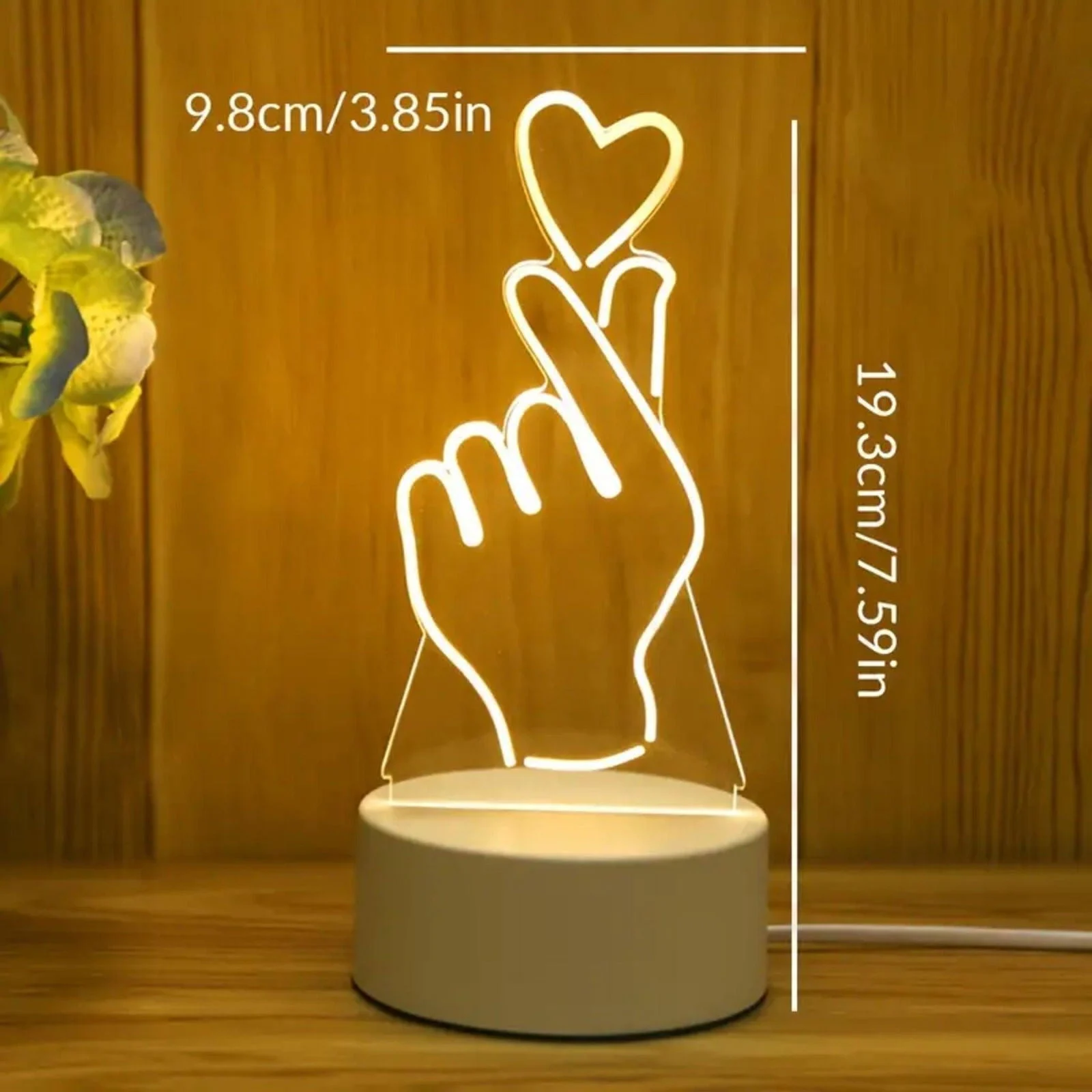 3D Illusions LED lamp My motif - - #tag1#