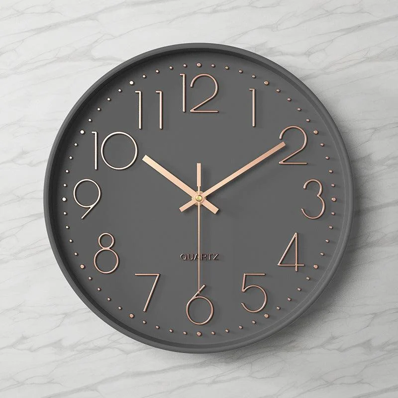 3D Large Number Classroom Silent Clock 12 Inches -