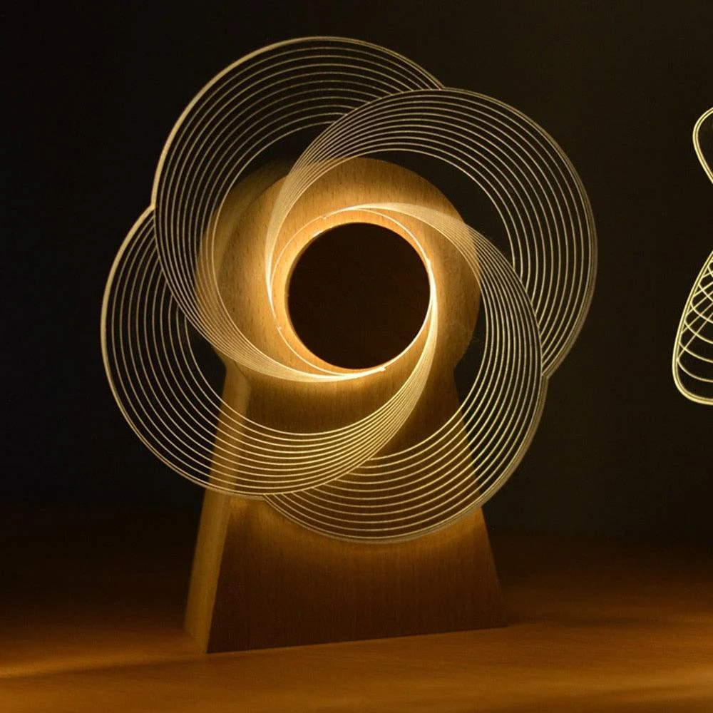 3D Musical Night Lamp - Lumina - Rotating Feature - LED Lighting -  - #tag1#