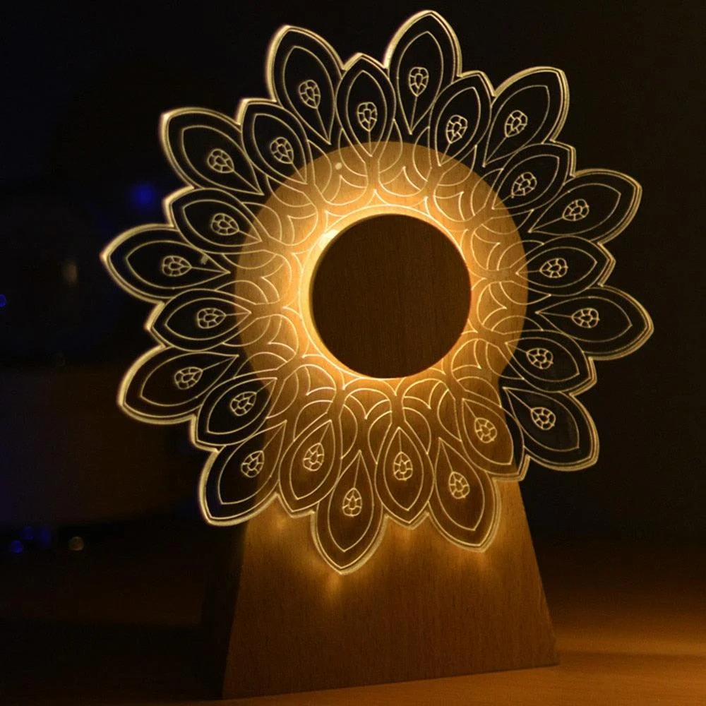 3D Musical Night Lamp - Lumina - Rotating Feature - LED Lighting -  - #tag1#