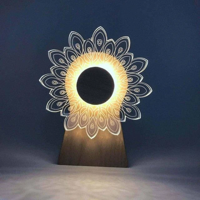 3D Musical Night Lamp - Lumina - Rotating Feature - LED Lighting -  - #tag1#