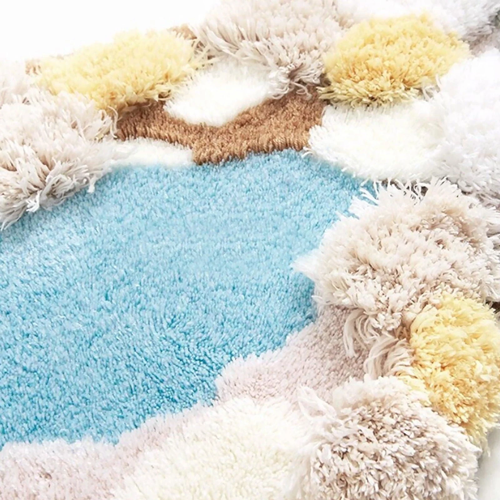 3D Winter Lake Tundra Hand-Crafted Rug -