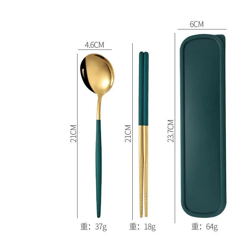 3PCS_Cutlery_Set_with_Box_Stainless_Steel_Spoon_Fork_Chopsticks_-_-4117422 3PCS Cutlery Set with Box: Stainless Steel Spoon, Fork, Chopsticks -