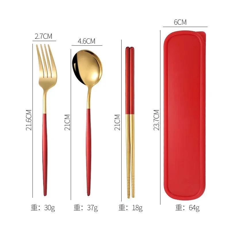 3PCS_Cutlery_Set_with_Box_Stainless_Steel_Spoon_Fork_Chopsticks_-_-4117478 3PCS Cutlery Set with Box: Stainless Steel Spoon, Fork, Chopsticks -