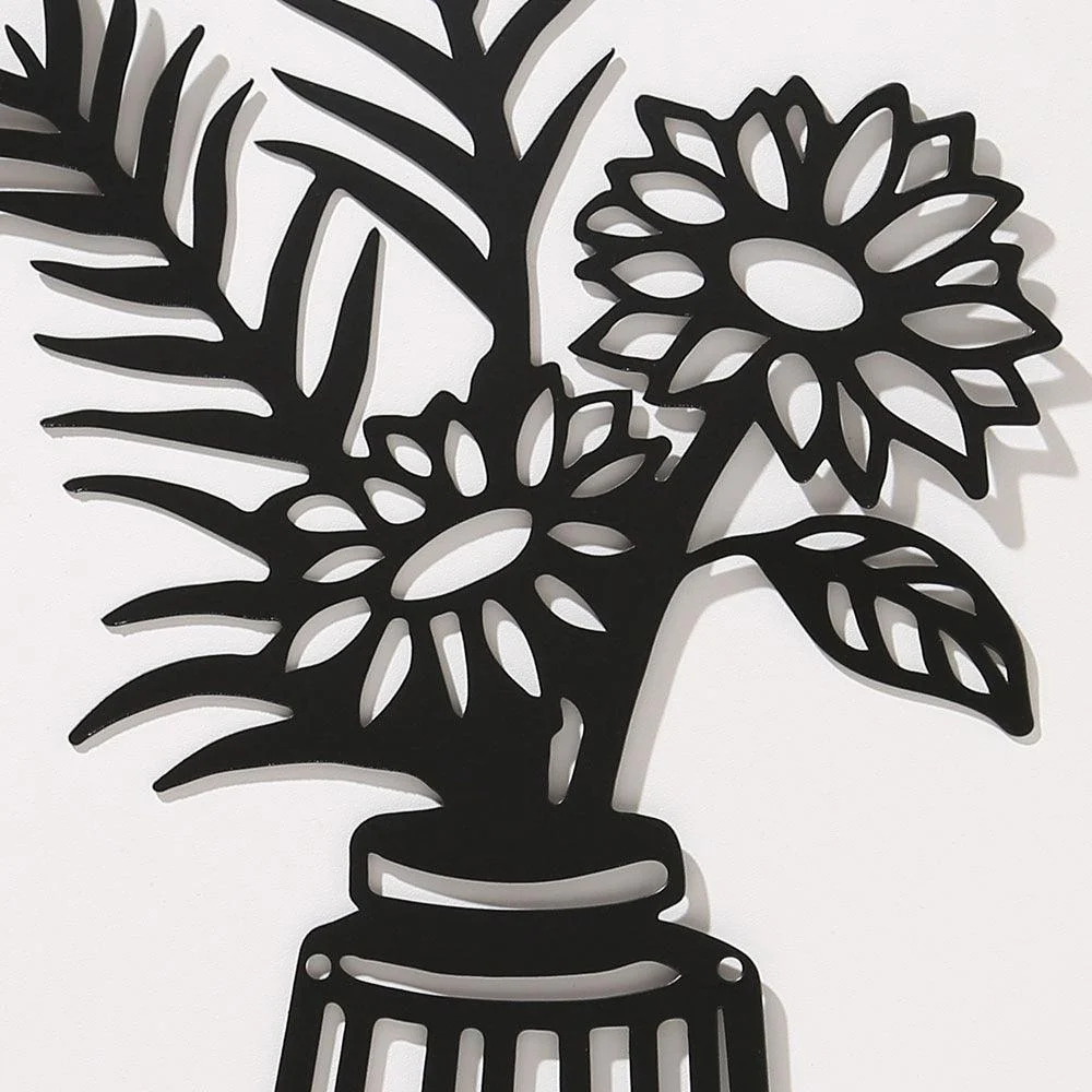 3PC_Flat_Metal_Vase_Wall_Decor_-_-_tag1_-4118381 3PC Flat Metal Vase Wall Decor - - #tag1#