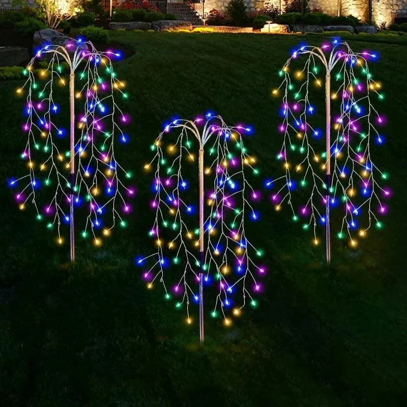 3 Packs Solar Garden Lighting Outdoor Decor - - #tag1#