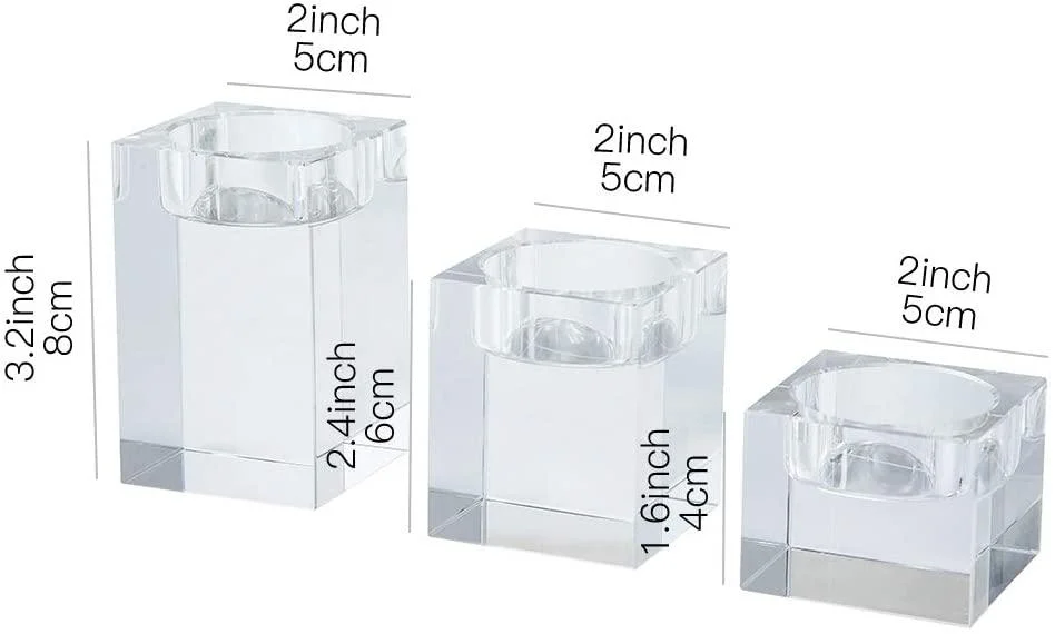 3_Piece_Cube_Crystal_Candle_Holder_-_-_tag1_-4119822 3 Piece Cube Crystal Candle Holder - - #tag1#