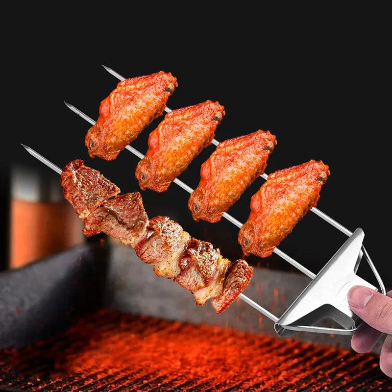 3_Way_Grilling_Skewers_Stainless_Steel_Skewers_for_BBQ_-_-_tag1_-4119936 3 Way Grilling Skewers, Stainless Steel Skewers for BBQ - - #tag1#