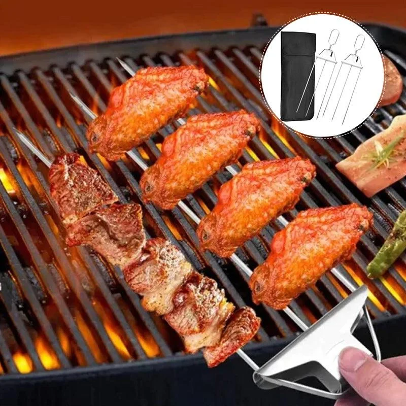 3_Way_Grilling_Skewers_Stainless_Steel_Skewers_for_BBQ_-_-_tag1_-4119957 3 Way Grilling Skewers, Stainless Steel Skewers for BBQ - - #tag1#