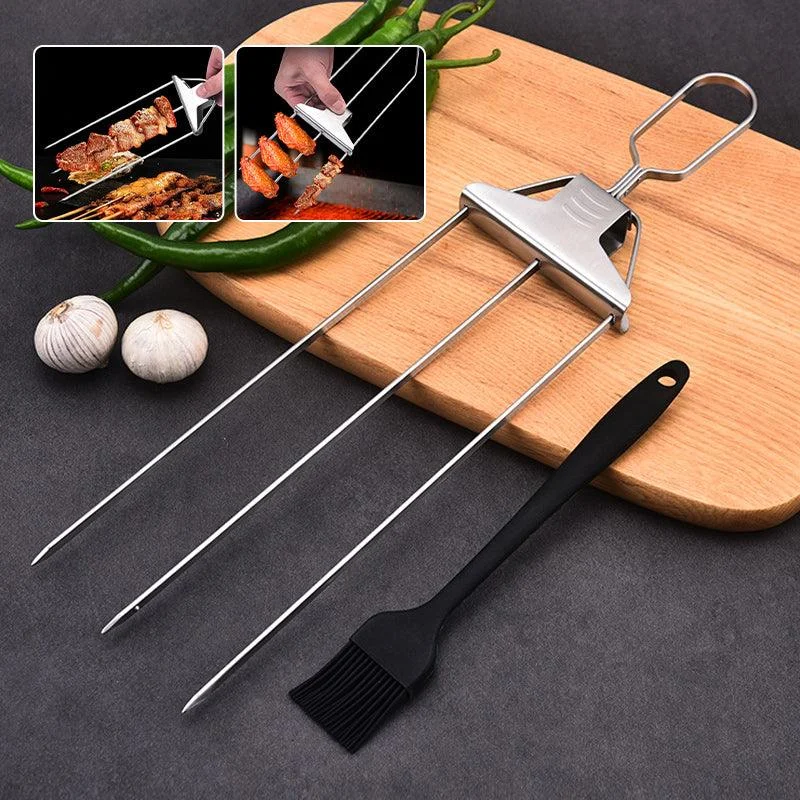 3_Way_Grilling_Skewers_Stainless_Steel_Skewers_for_BBQ_-_-_tag1_-4119962 3 Way Grilling Skewers, Stainless Steel Skewers for BBQ - - #tag1#