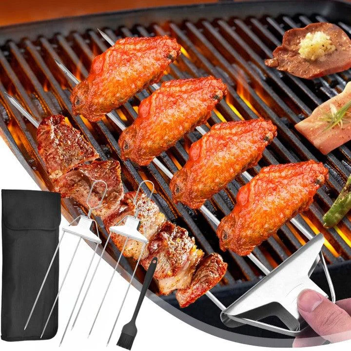 3_Way_Grilling_Skewers_Stainless_Steel_Skewers_for_BBQ_-_-_tag1_-4119977 3 Way Grilling Skewers, Stainless Steel Skewers for BBQ - - #tag1#