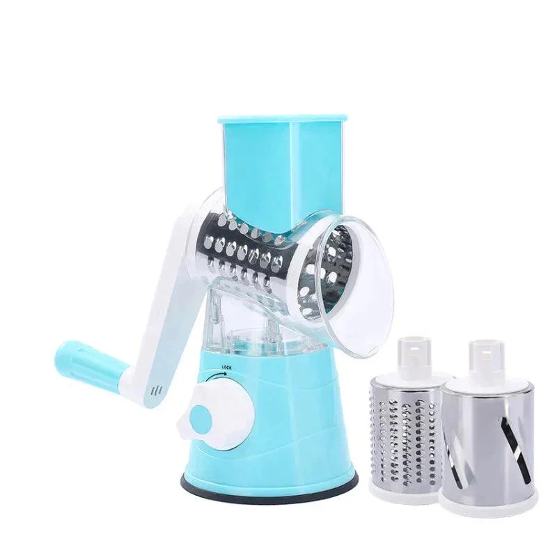 3 in 1 Rotary Cheese Grater Vegetable Slicer - - #tag1#