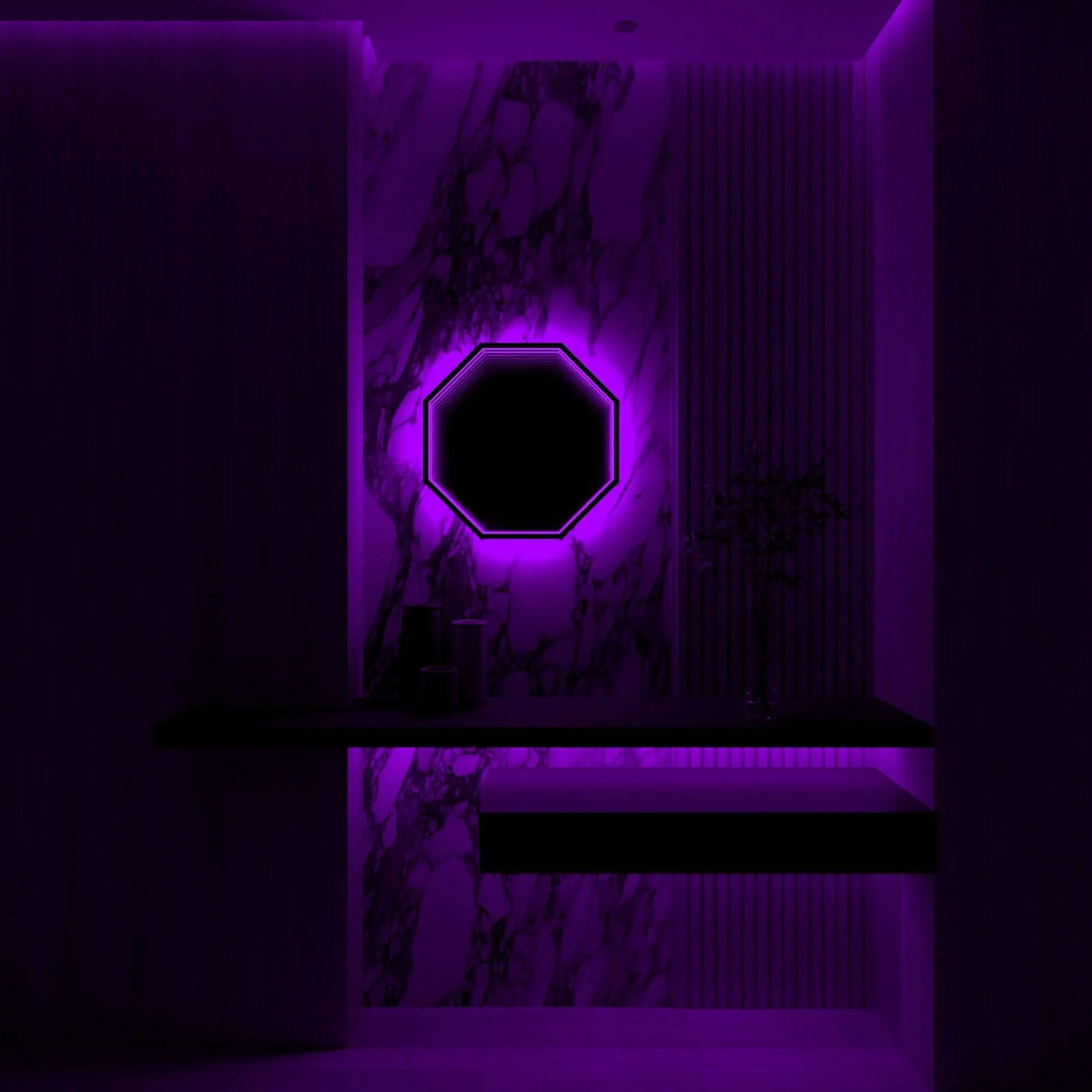 3d-infinity-mirror-light-wandleuchte-led-spiegel-xlumina17 3d Infinity Mirror Light Wandleuchte Led Spiegel Xlumina17