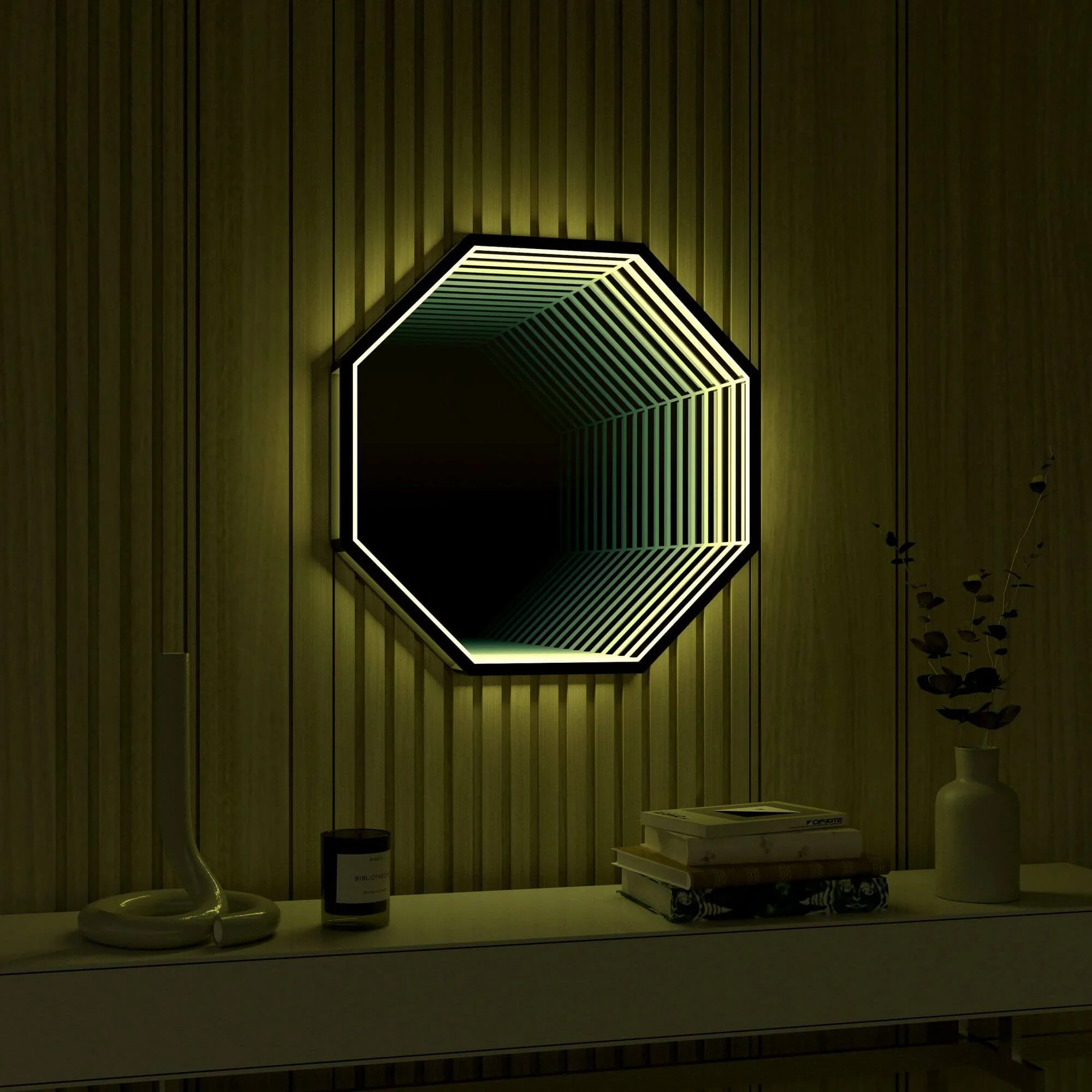 3d-infinity-mirror-light-wandleuchte-led-spiegel-xlumina4 3d Infinity Mirror Light Wandleuchte Led Spiegel Xlumina4