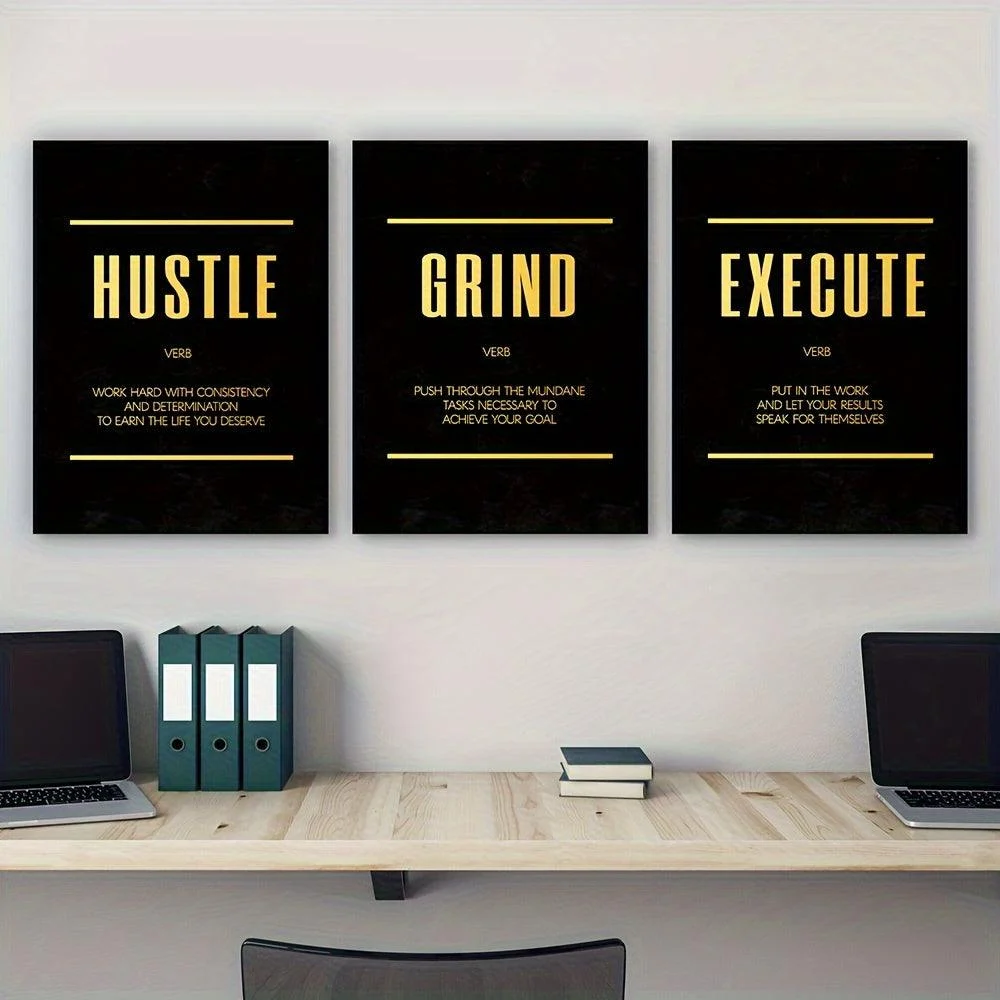 3pcs_15.7_23.6in-40cm_60cm_Modern_Abstract_Hustle_Grind_Execute_Wall_Art_-_-_tag1_-4122294 3pcs 15.7*23.6in/40cm*60cm Modern Abstract Hustle Grind Execute Wall Art - - #tag1#