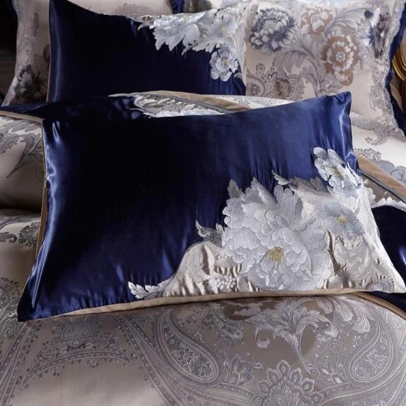 4 6 10pcs Silk Cotton Jacquard Bedding Set Us Queen King Size Duvet Cover Bedsheet Thick 5bbdfcbb 2a7f 4874 928d 67b9bc971f6a