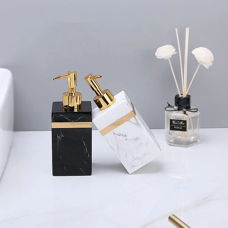 400 500ml Resin Marble Patternpress Pump Type Lotion Bottle Bathroom Shampoo Body Wash Emulsion Container Liquid 7a2113a2 903e 430a B1ca 98d9320c1764
