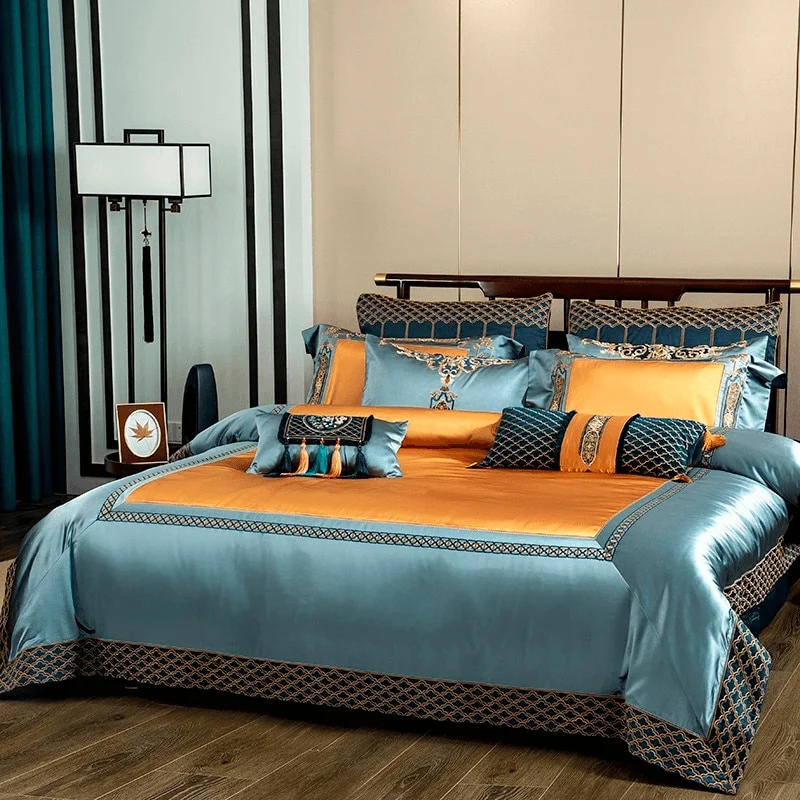 44-descript-chic-home-4610pcs-place-faux-silk-luxury-large-jacquard-with-embroidery-golden-bedding-set-duvet-cover-bedspread-bed-sheet-set 44 Descript Chic Home 4610pcs Place Faux Silk Luxury Large Jacquard With Embroidery Golden Bedding Set Duvet Cover Bedspread Bed Sheet Set