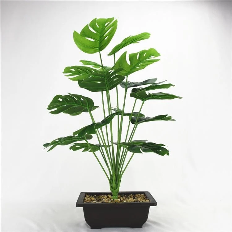 49cm 18heads Artificial Green Monstera Leaves Home Garden Living Room Bedroom Decoration Fake Plants 83b92f2e 473e 4f1f Acc1 D4104f22e3dd