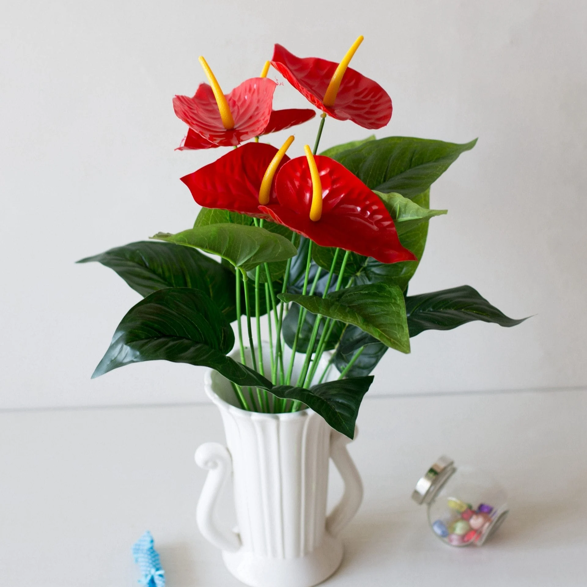 49cm 18heads Artificial Green Monstera Leaves Home Garden Living Room Bedroom Decoration Fake Plants B7118511 C036 46f7 8600 0ed823e6cd31