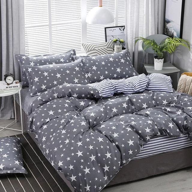 4PCS_Duvet_Cover_1_Duvet_Cover_1_Bedsheet_2_Pillowcase_-_-_tag1_-4118596 4PCS Duvet Cover ( 1 Duvet Cover + 1 Bedsheet + 2 Pillowcase) - - #tag1#
