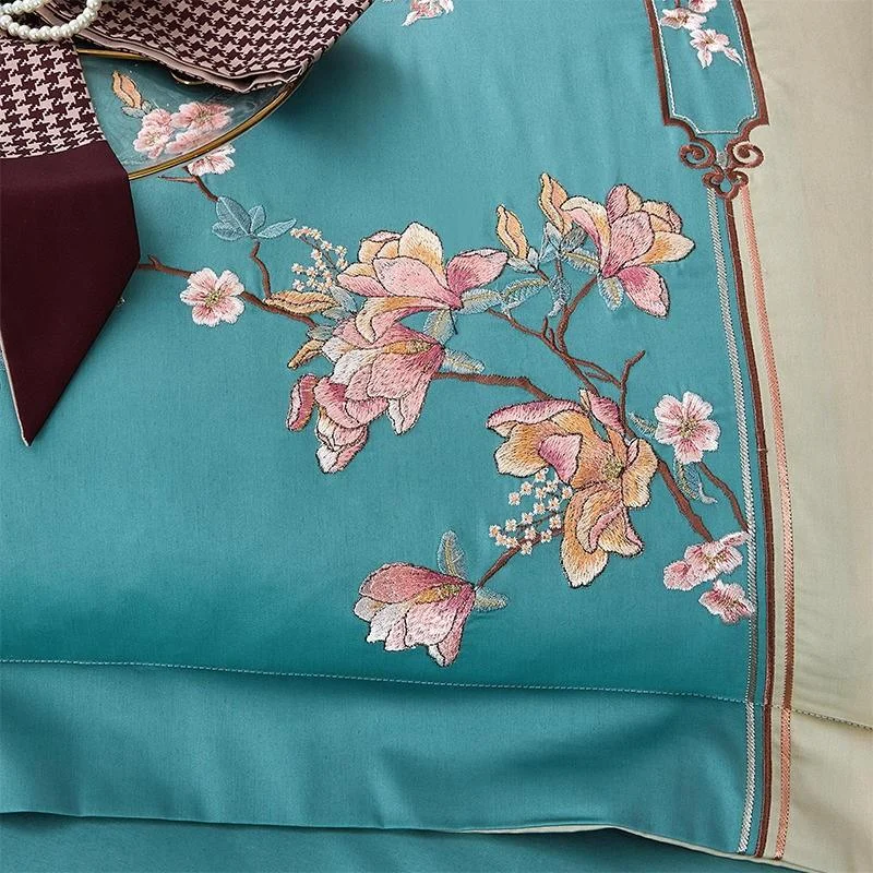 4pcs 600tc Egyptian Cotton Luxury Soft Bedding Set Chic Patchwork Flowers Embroidery Duvet Cover Flat Bed 2ffee3b2 E812 40b3 Ac46 Dcfb3241e6dd