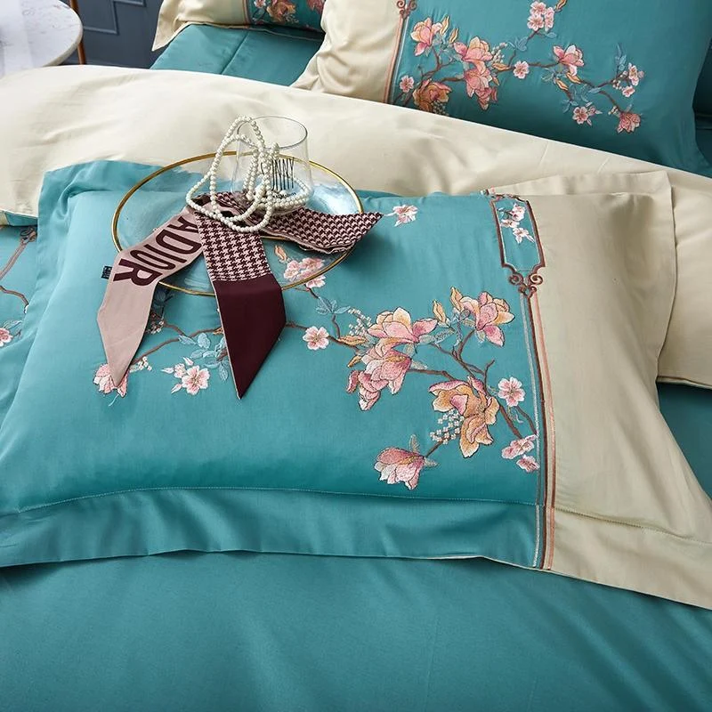 4pcs 600tc Egyptian Cotton Luxury Soft Bedding Set Chic Patchwork Flowers Embroidery Duvet Cover Flat Bed 422e9bbe 176e 4495 Bd7b 7ef51483fbac