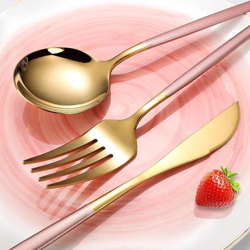 4Pcs_Two-Tone_Cutlery_Set_-_-4117536 4Pcs Two-Tone Cutlery Set -