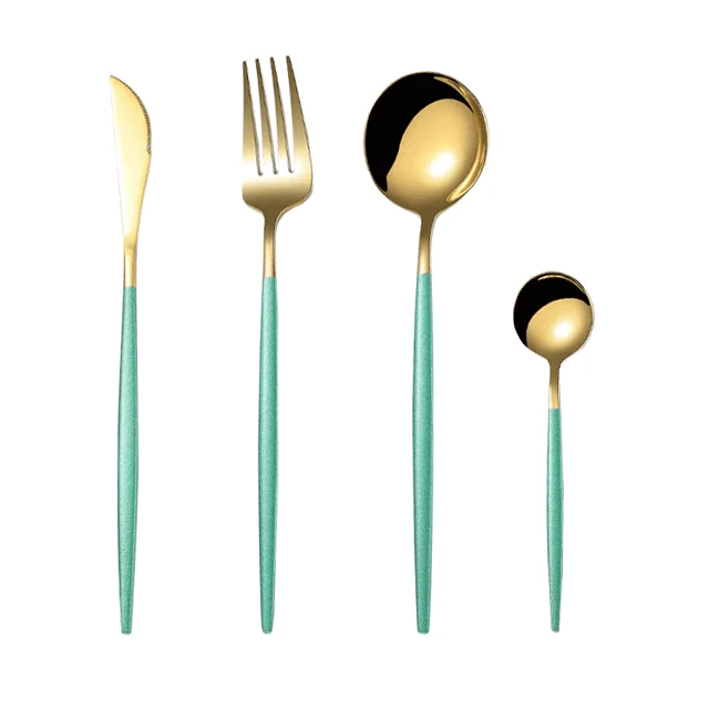4Pcs_Two-Tone_Cutlery_Set_-_-4117541 4Pcs Two-Tone Cutlery Set -