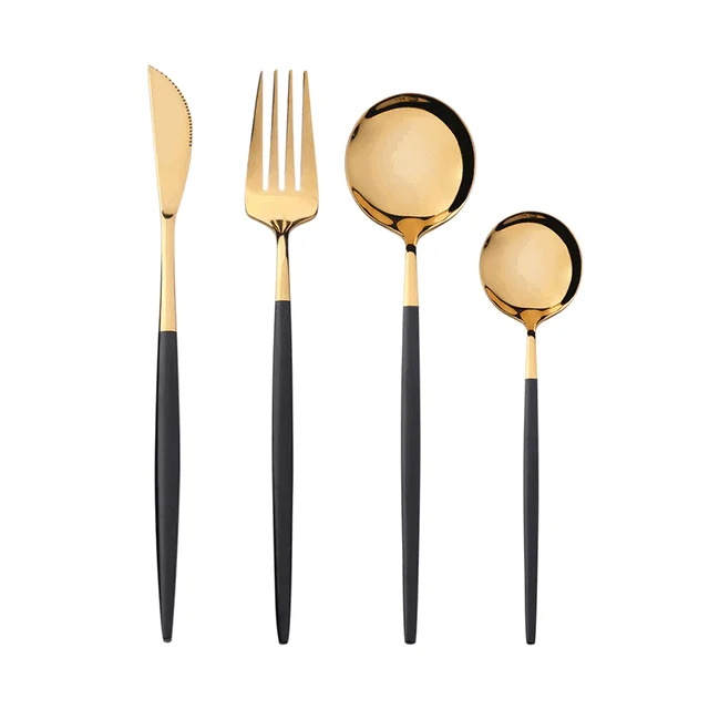 4Pcs_Two-Tone_Cutlery_Set_-_-4117544 4Pcs Two-Tone Cutlery Set -