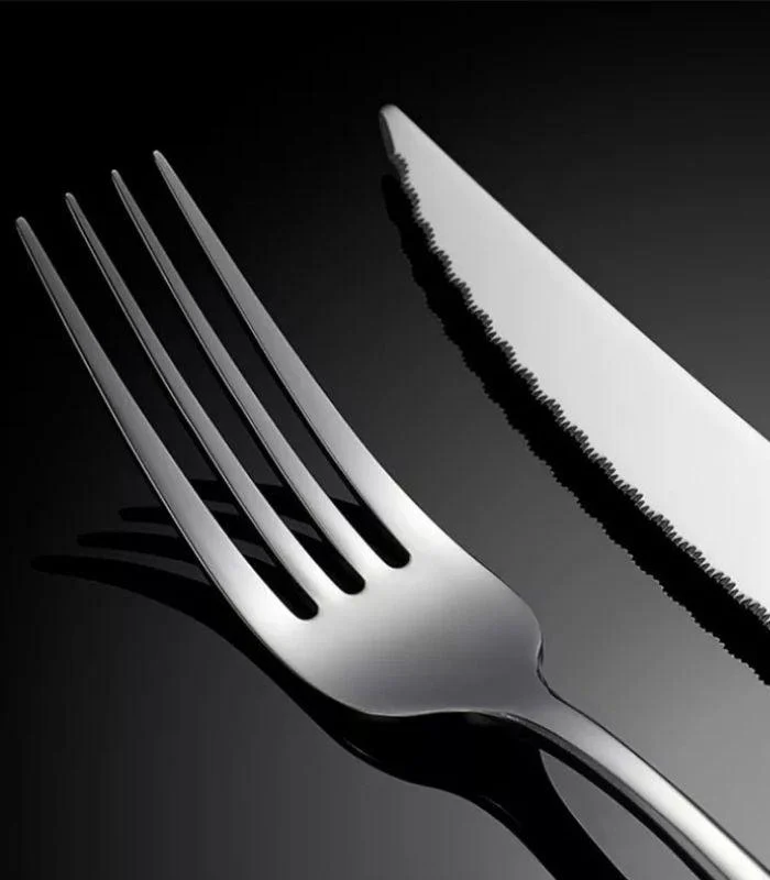 4_Pcs_Premium_Cutlery_Set_Stainless_Steel_Mirror-Polished_Silver_Gold_-_-_tag1_-4118503 4 Pcs Premium Cutlery Set Stainless Steel Mirror-Polished Silver Gold - - #tag1#