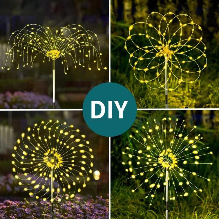 4_Pieces_Outdoor_Solar_Garden_Fireworks_Lights_-_-_tag1_-4122981 4 Pieces Outdoor Solar Garden Fireworks Lights - - #tag1#