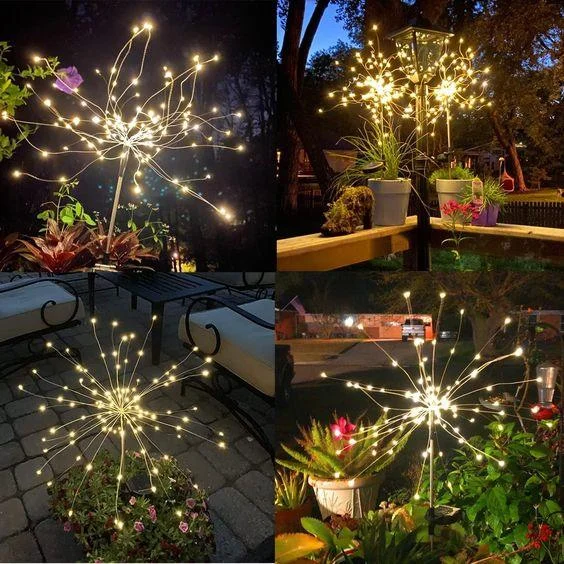 4_Pieces_Outdoor_Solar_Garden_Fireworks_Lights_-_-_tag1_-4123009 4 Pieces Outdoor Solar Garden Fireworks Lights - - #tag1#