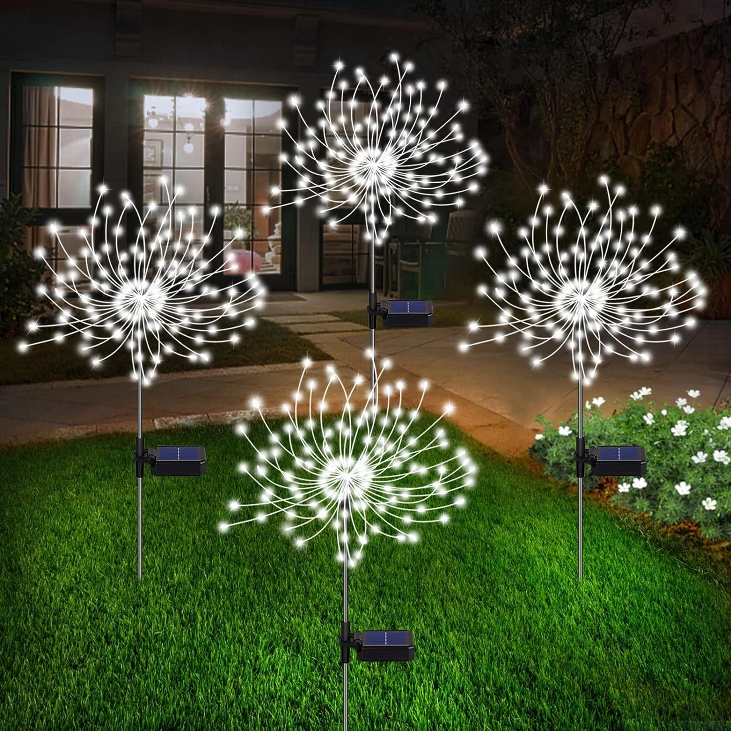 4_Pieces_Outdoor_Solar_Garden_Fireworks_Lights_-_-_tag1_-4123031 4 Pieces Outdoor Solar Garden Fireworks Lights - - #tag1#