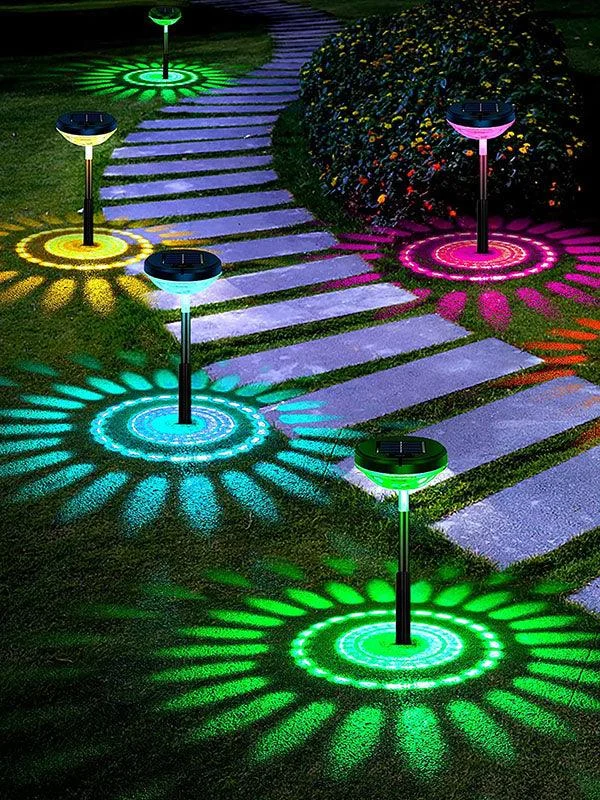 4 Pieces Solar Landscape Path Lighting for Outdoor - - #tag1#