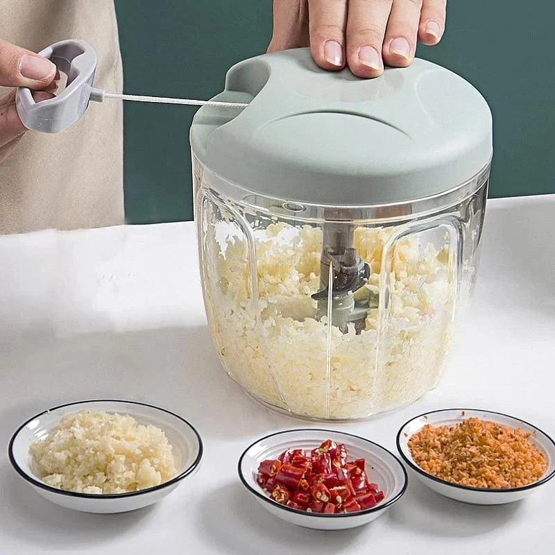 500-900ML-Manual-Meat-Mincer-Garlic-Chopper-Rotate-Garlic-Press-Crusher-Vegetable-Onion-Cutter-Kitchen-Cooking 500 900ml Manual Meat Mincer Garlic Chopper Rotate Garlic Press Crusher Vegetable Onion Cutter Kitchen Cooking
