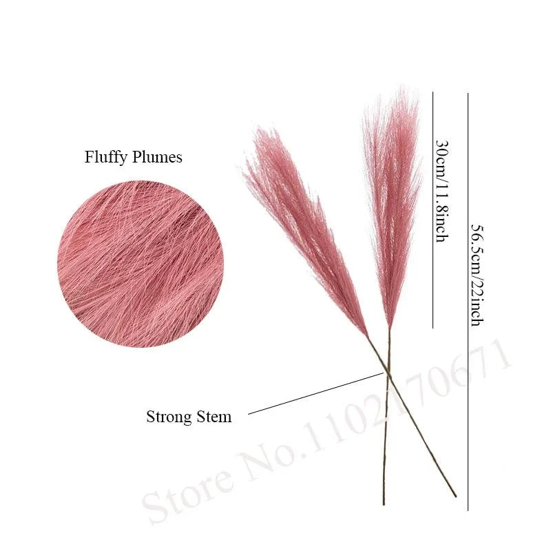 5Pcs-Pampas-Kunstmatige-Bloemen-Boeket-Kunstbloemen-Boeket-Pluizige-Diy-Nep-Bloem-Riet-Voor-Wedding-Thuis-Decoratie 5pcs Pampas Kunstmatige Bloemen Boeket Kunstbloemen Boeket Pluizige Diy Nep Bloem Riet Voor Wedding Thuis Decoratie
