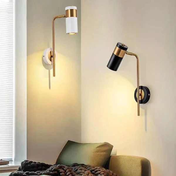 Moderne minimalistische Spotlight draaibare LED-wandlamp van ijzer