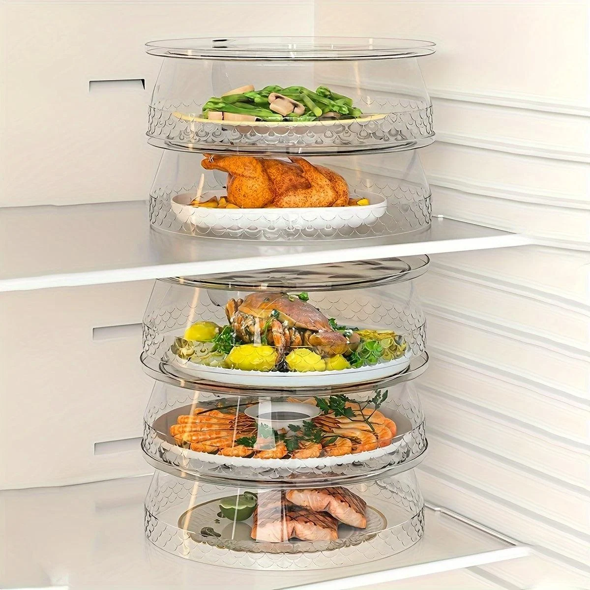 5pcs_Stackable_Food_Cover_Transparent_Dust-proof_Serving_Cover_Food_Insulation_Cover_Multi-functional_Food_Protection_Cover_-_-_tag1_-4124253 5pcs Stackable Food Cover, Transparent Dust-proof Serving Cover, Food Insulation Cover, Multi-functional Food Protection Cover - - #tag1#